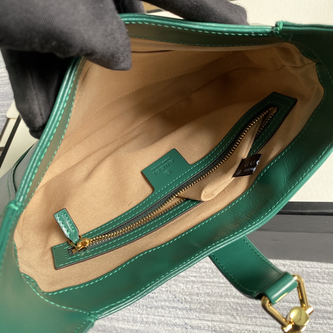 Gucci Jackie 1961 Small Shoulder Bag 636709 Green